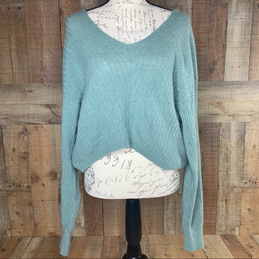 Free People Cashmere V-Neck Sweater